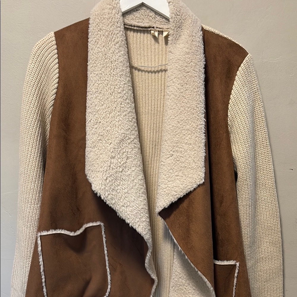 Women's Brown and Cream Jacket